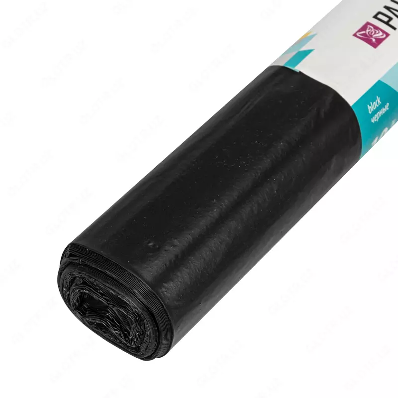   Пакеты для мусора 120 л x 10 шт.  ПВД прочные черные  длинный ролик  Home Palisad