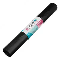 Пакеты для мусора 200 л x 10 шт.  ПВД особопрочные черные  длинный ролик  Home Palisad