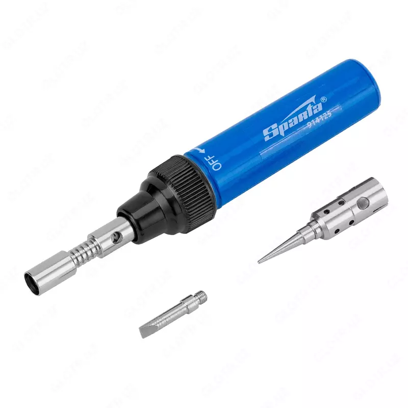  Горелка газовая  тип Карандаш  2 насадки для пайки  130 мм Sparta - 