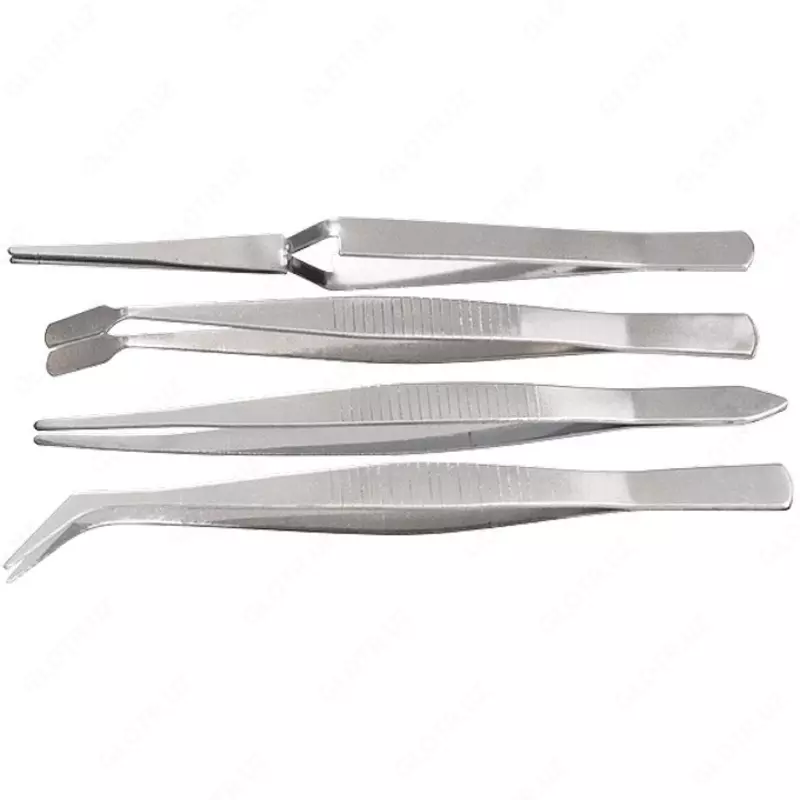 Набор пинцетов из нержавеющей стали  4 шт  Sparta
