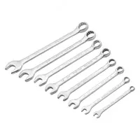  Набор ключей комбинированных  6-19 мм  8 шт  CrV  матовый хром Matrix - 