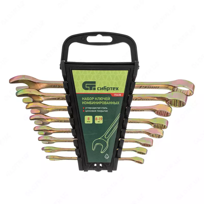 Набор ключей комбинированных 8-19 мм  8 шт Сибртех