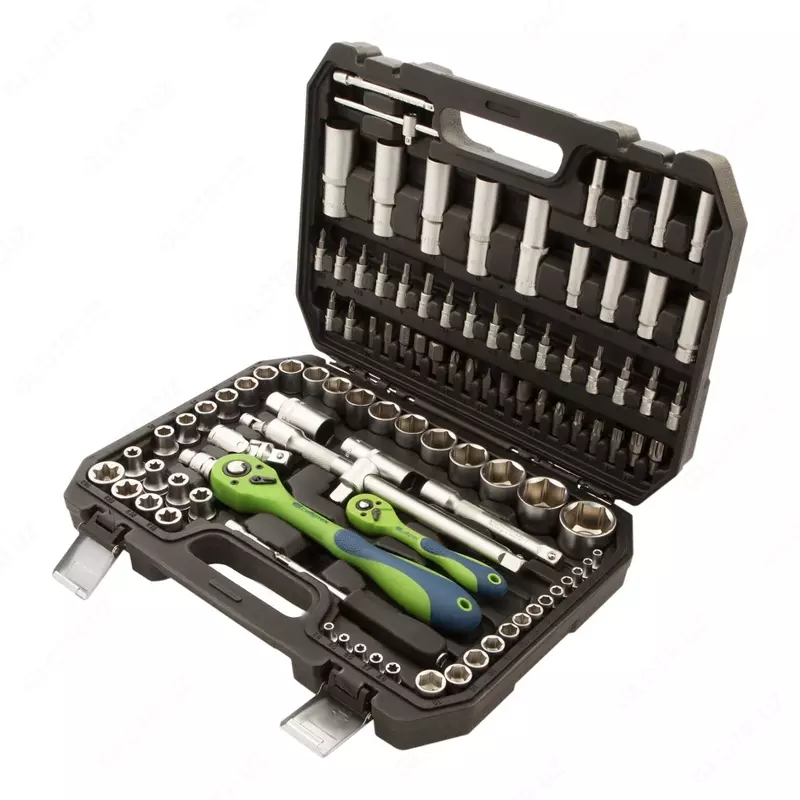 Набор инструментов 108 предметов  CrV  1/2  1/4 Сибртех