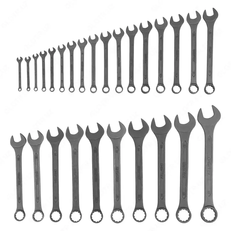  Набор ключей комбинированных  5 5 - 32 мм  27 шт.  CrV  фосфатированные Сибртех - 