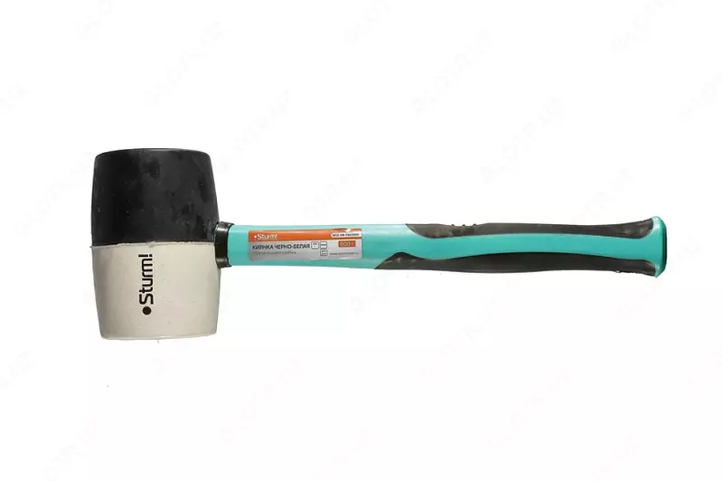  Киянка 900 г черно-белая  фибергласовая рукоятка Sturm! Только в розницу