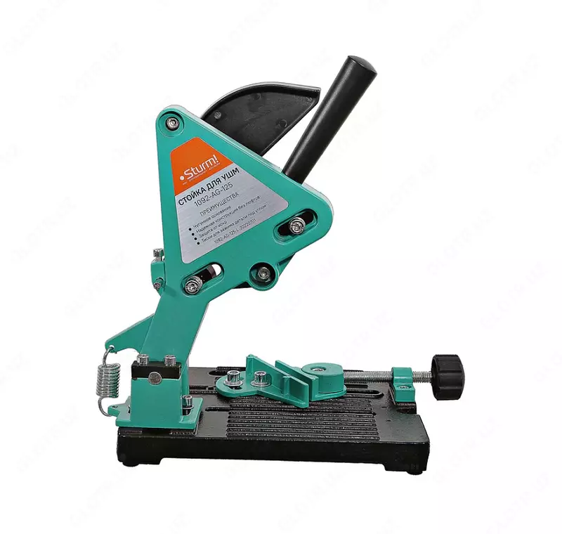  Стойка для крепления УШМ 115/125 мм  чугунное основание  Sturm - 