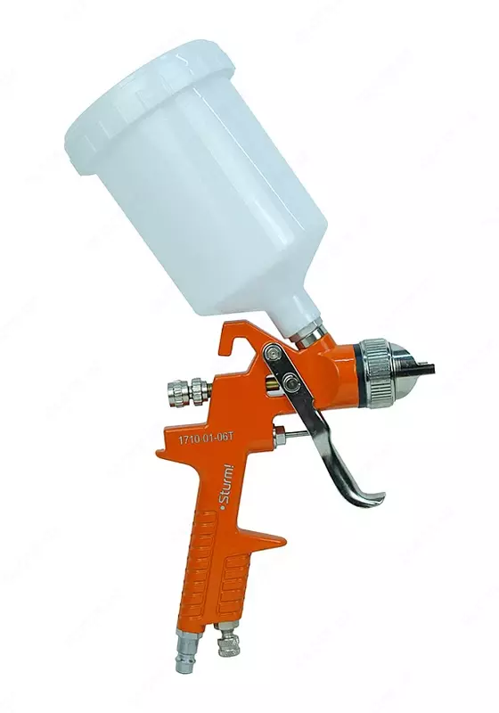   Краскопульт пневматический 600 г  HVLP  верхний бачок  сопло 1  4 мм Sturm