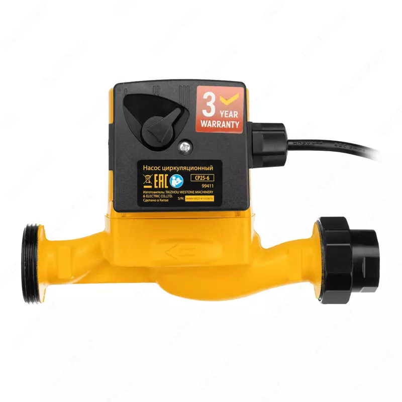  Циркуляционный насос CP25-6  напор 6 м  50 л/мин  1 м кабель  монт. длина 180 мм Denzel Только в розницу