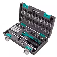 Набор инструментов  1/4  Cr-V  S2  усиленный кейс  47 предметов Stels