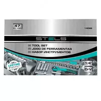  Набор инструментов  1/4  Cr-V  S2  усиленный кейс  47 предметов Stels Только в розницу