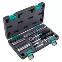 Набор инструментов  1/4  CrV  пластиковый кейс 29 предметов Stels