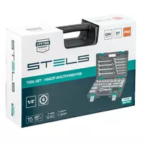  Набор инструментов 1/2  CrV  пластиковый кейс  31 предмет Stels - ООО QUATTRO PRO