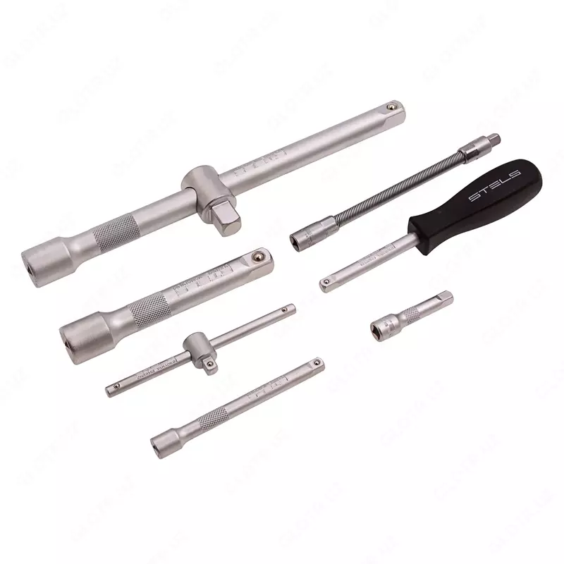  Набор инструментов  1/2  1/4  CrV  пластиковый кейс 82 предмета Stels - Набор автоинструментов