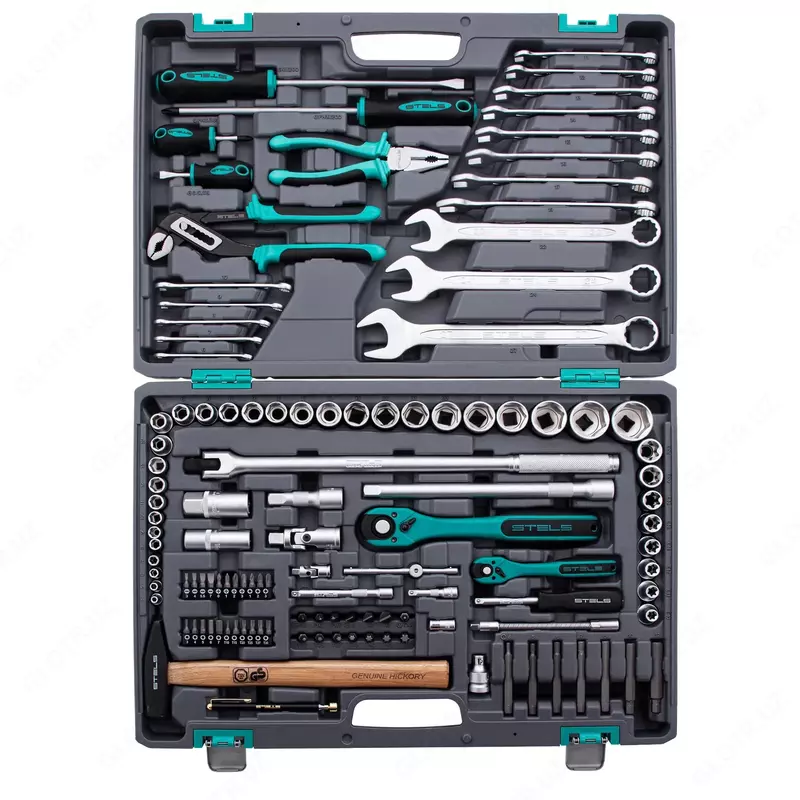  Набор инструментов  1/4  1/2  Cr-V  S2  усиленный кейс  119 предметов Stels - 