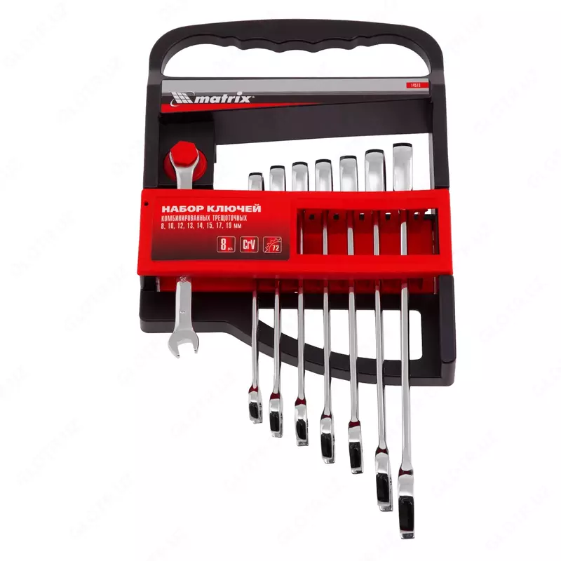 Kombinatsiyalangan kalit toplami  ratchet  8 dona Matrix