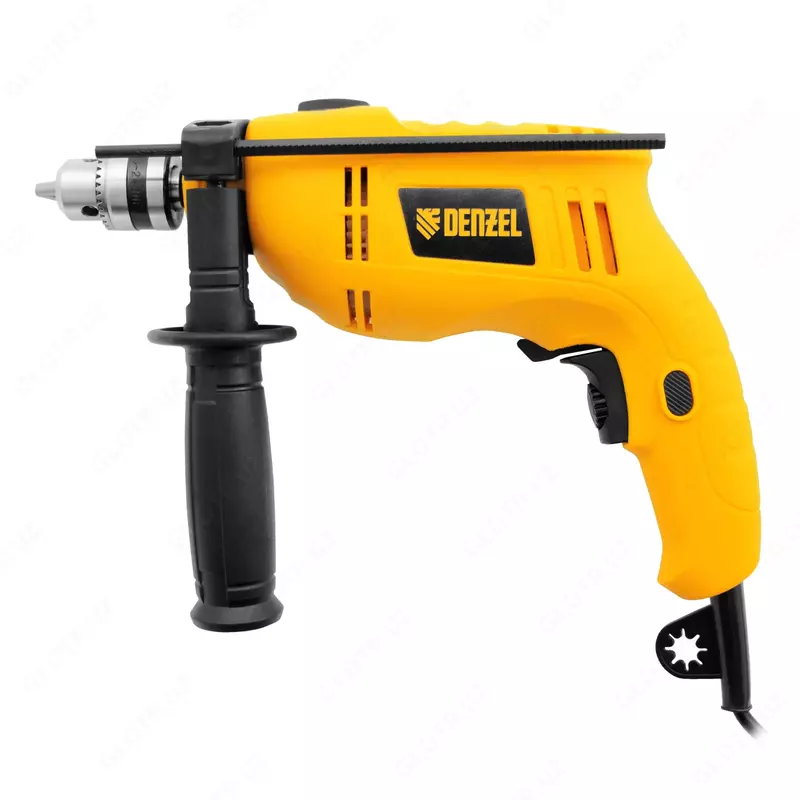 Дрель ударная ID-1050-2  1050 Вт  0-3000/0-1100 об/мин  0-48000/0-17600 уд/мин  2 скорости Denzel