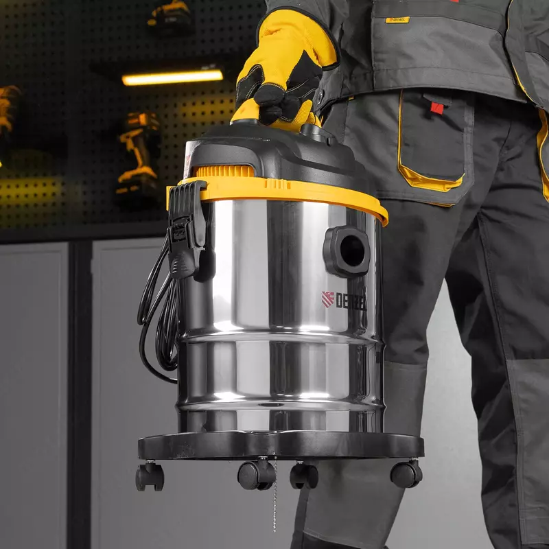  Qurilish changyutgichi SVC15  1200 Vt  15 l idish  2 m shlang Denzel - Sanoat chanyutgichlari