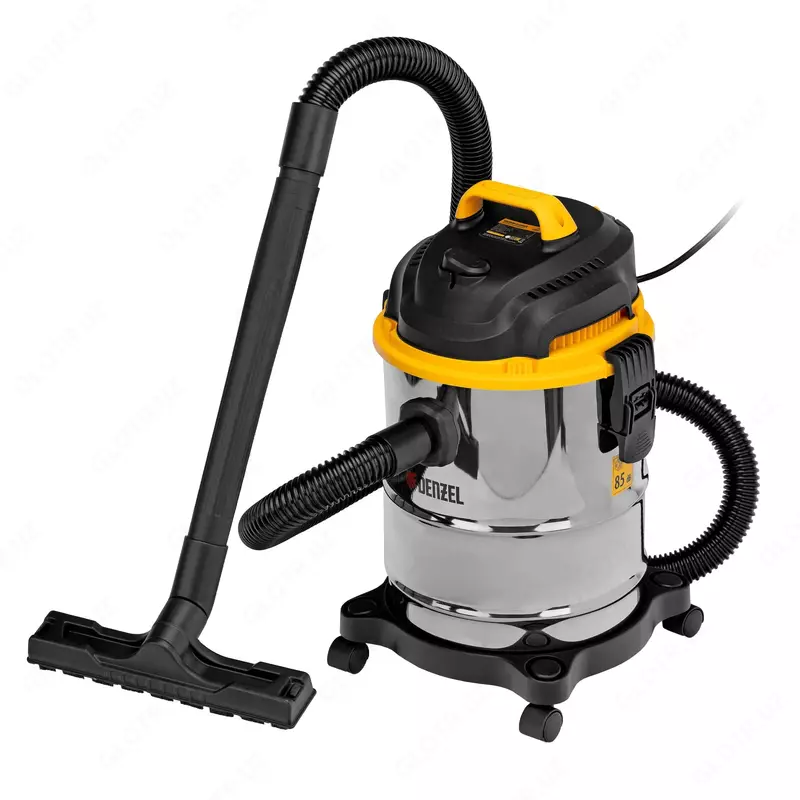 Пылесос строительный RVC30  1400 Вт  бак 30 л  шланг 3 м  розетка с автосинхр. Denzel