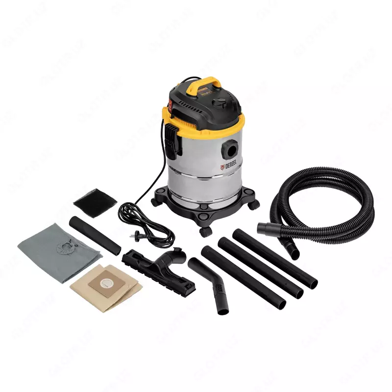  Пылесос строительный RVC30  1400 Вт  бак 30 л  шланг 3 м  розетка с автосинхр. Denzel  - ООО QUATTRO PRO