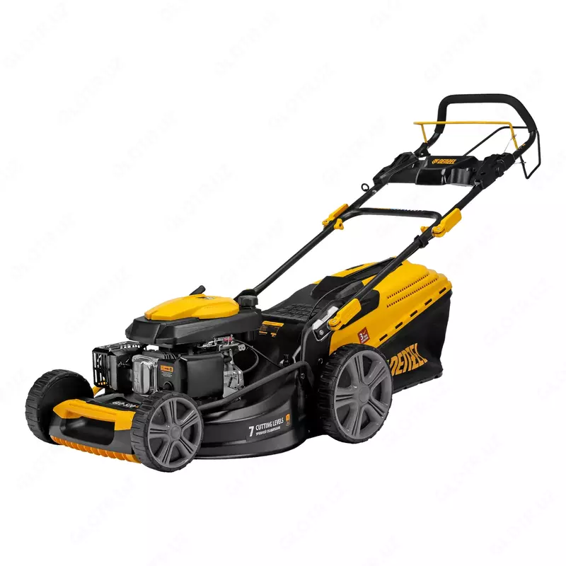  Газонокосилка бензиновая GLD-520SP  196 куб.см  ширина 52 см  привод  7 уровней травосборник 60 л Denzel - 