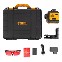   Лазерный уровень мультипризменный LX 360-2 Red  30 м  635 нм  аккумулятор Li 2800 мАч  резьба 5/8 Denzel