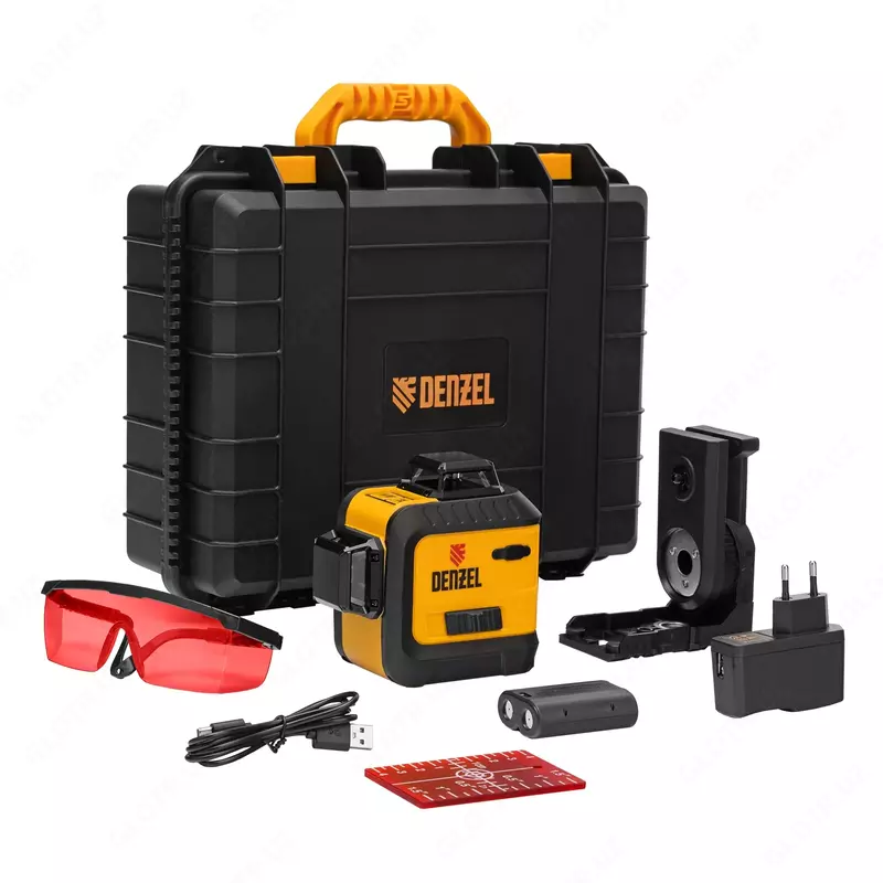  Лазерный уровень мультипризменный LX 360-2 Red  30 м  635 нм  аккумулятор Li 2800 мАч  резьба 5/8 Denzel ООО QUATTRO PRO