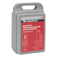   Домкрат гидравлический бутылочный  3 т  высота подъема 194-372 мм  в пластиковый кейсе Matrix