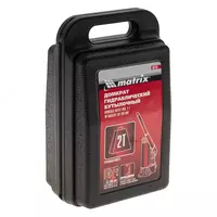  Домкрат гидравлический бутылочный  2 т  высота подъема 181-345 мм  в пластиковый кейсе Matrix Только в розницу