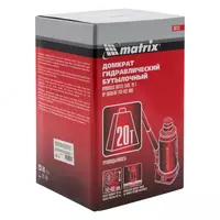   Hydravlik shishasimon domkrat Matrix  20 t  ko‘tarish balandligi 242-452 mm