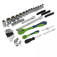   Набор инструментов 89 предметов  CrV 1/2  1/4 Сибртех