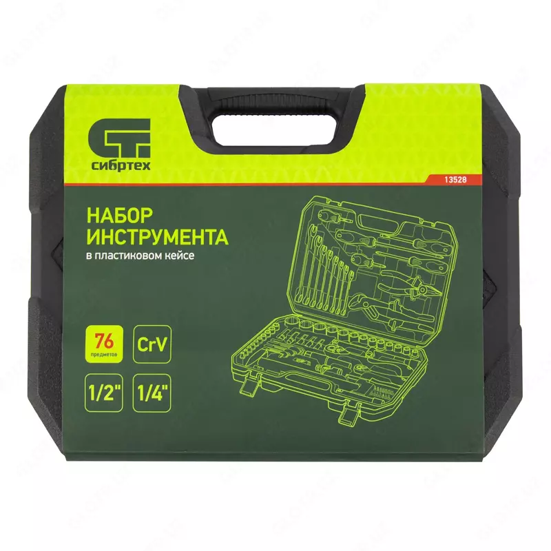  Sibrtex asboblar to‘plami  76 dona  CrV  1/2  1/4 Chakana savdo