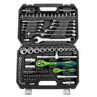  Набор инструментов 82 предметов  CrV 1/2  1/4 Сибртех - 