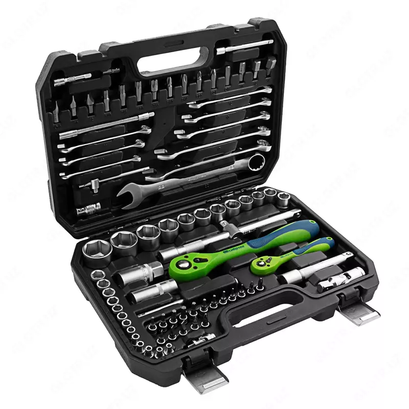   Набор инструментов 82 предметов  CrV 1/2  1/4 Сибртех