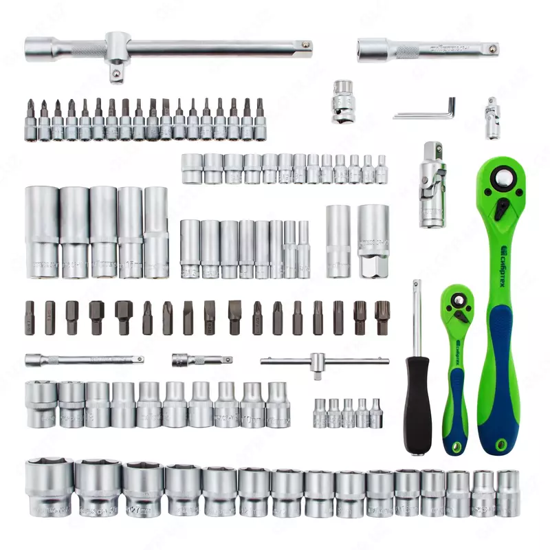  Набор инструментов 108 предметов  CrV 1/2  1/4 Сибртех Только в розницу