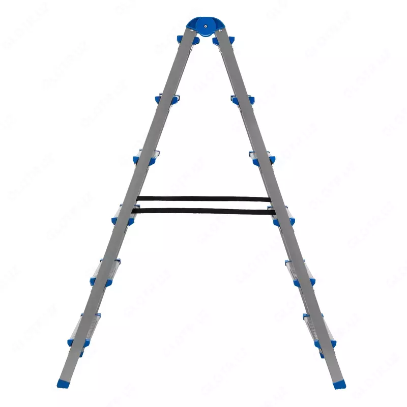  Стремянка двухсторонняя 6 ступеней  сталь профиль  стальные ступени  Сибртех - 