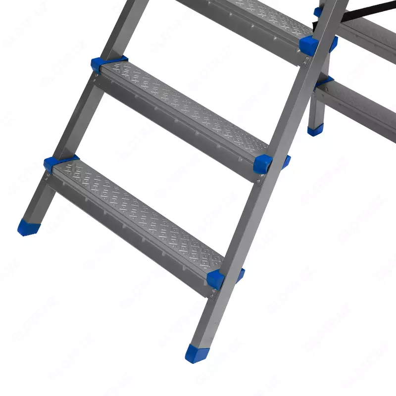   Стремянка двухсторонняя 6 ступеней  сталь профиль  стальные ступени  Сибртех