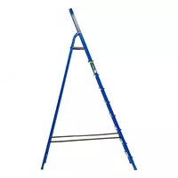  Стремянка  9 ступеней  стальной профиль  алюминиевые ступени Сибртех - 