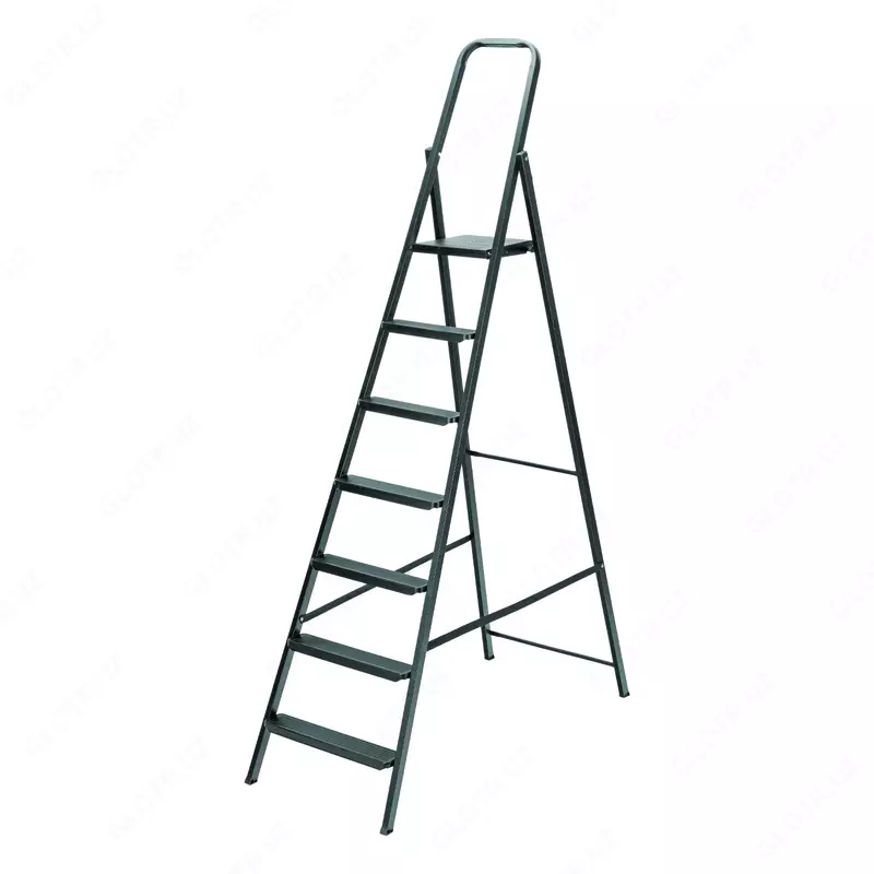 Стремянка 7 ступеней  компактная  стальная Сибртех