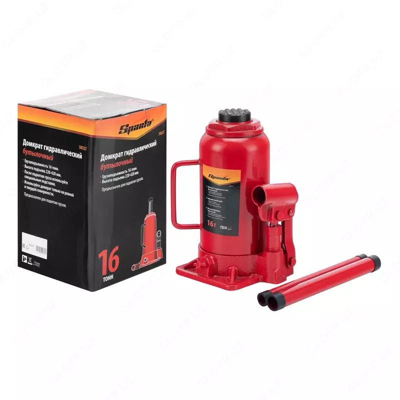  Domkrat gidravlik butilka shaklidagi  16 t  Sparta Avtomobil ko'targichlari