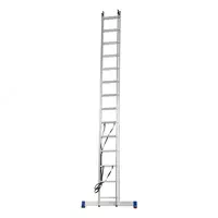 Лестница  2 х 13 ступеней  алюминиевая  двухсекционная  Сибртех