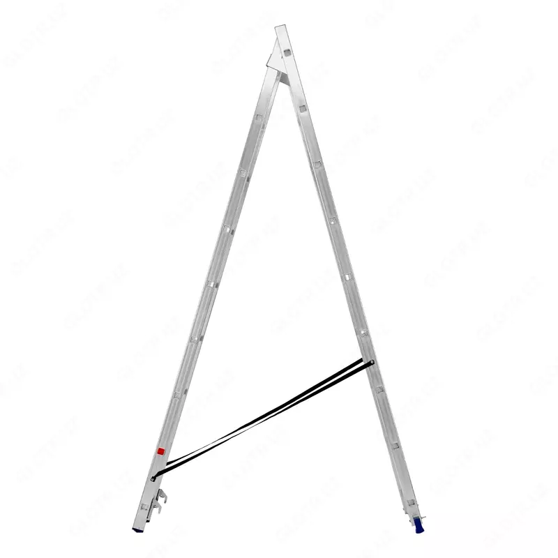  Лестница  2 х 9 ступеней  алюминиевая  двухсекционная  Сибртех - 