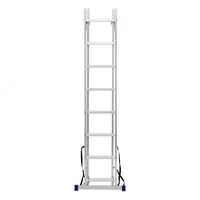  Лестница  2 х 8 ступеней  алюминиевая  двухсекционная  Сибртех - 