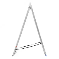   Лестница  2 х 8 ступеней  алюминиевая  двухсекционная  Сибртех