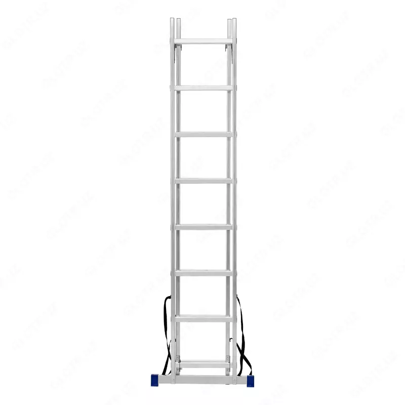   Лестница  2 х 7 ступеней  алюминиевая  двухсекционная  Сибртех