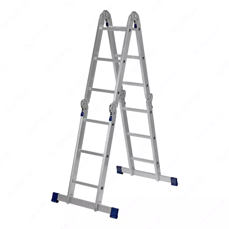 Sharnirli alyuminiy zinasi 4x3 qadamlar Sibrtex - 1 586 323 so'm