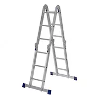 Sharnirli alyuminiy zinasi 4x3 qadamlar Sibrtex - 1 586 323 so'm