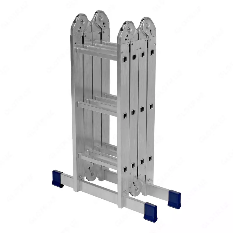 Sharnirli alyuminiy zinasi 4x3 qadamlar Sibrtex Chakana savdo