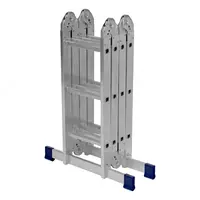 Sharnirli alyuminiy zinasi 4x3 qadamlar Sibrtex Chakana savdo