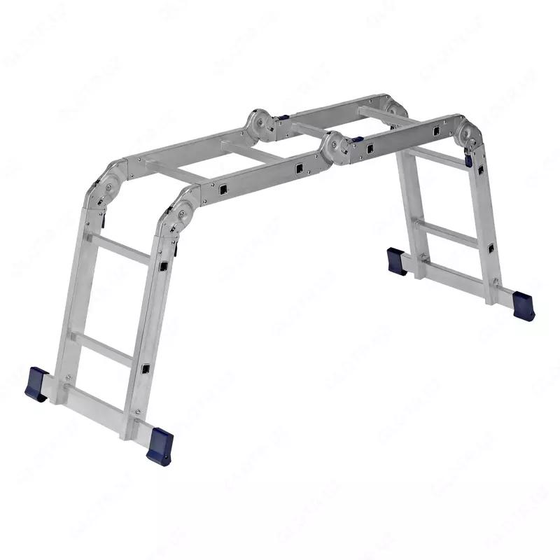 Sharnirli alyuminiy zinasi 4x2 qadamlar Sibrtex