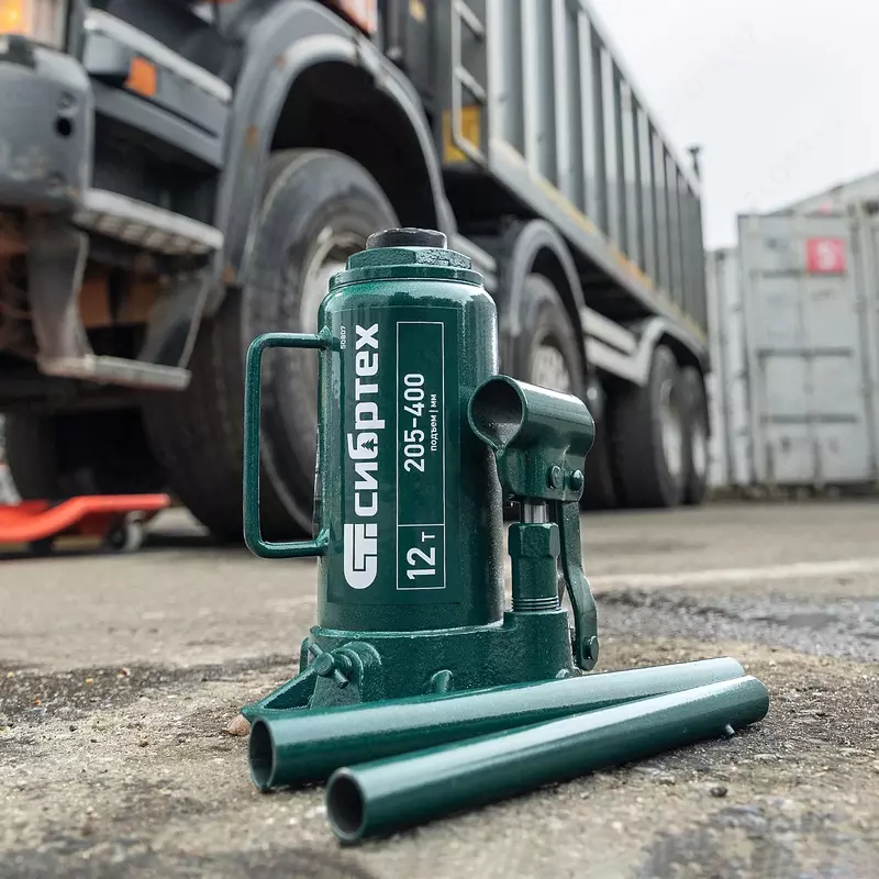  Домкрат гидравлический бутылочный  12 т  205-400 мм Сибртех ООО QUATTRO PRO